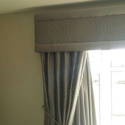 grey pelmet curtains