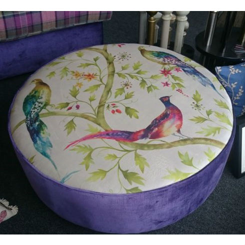 large peacock ottoman from Interior Fashions