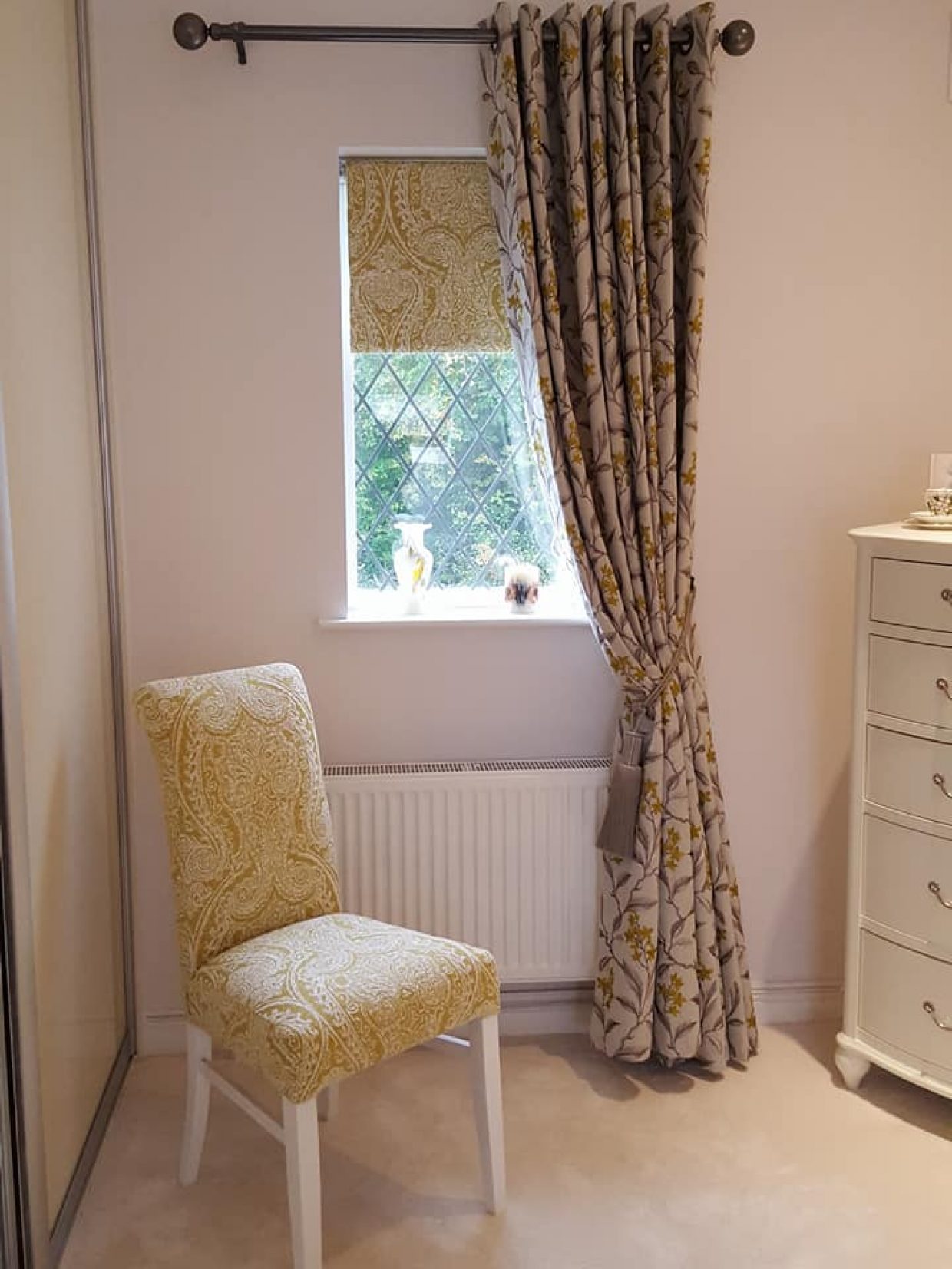 Custom chair, curtain & blind